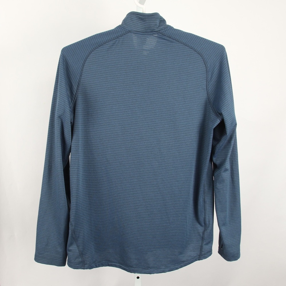 Eddie Bauer Sweater Mens Large Blue First Ascent Quarter Zip Pullover Thumbholes - Picture 5 of 13